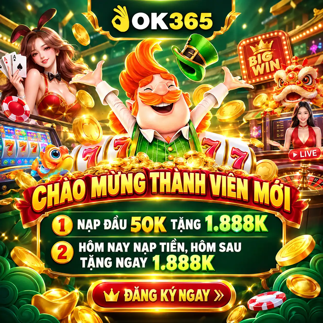 OK365 - Link Đăng Nhập Chính Thức +88K